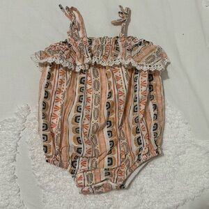 Savannah Multicolor Baby Romper 0-3 Months